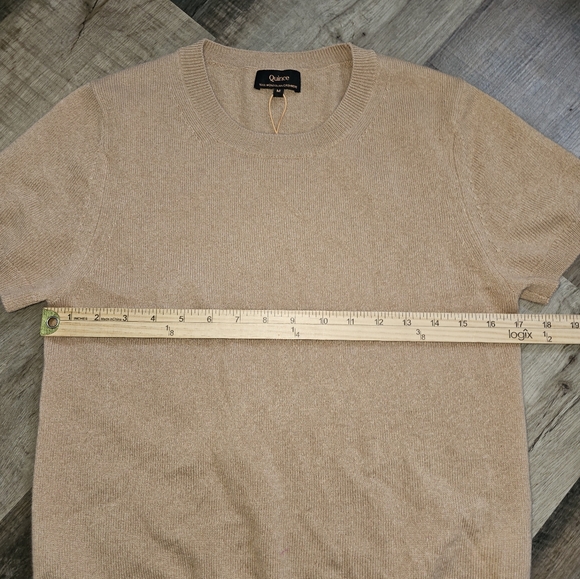 Quince, Classic Tan Women's Top, Size Medium, 100% Cashmere, NWOT - Picture 4 of 8